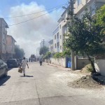 Saman yüklü tır alev aldı!
