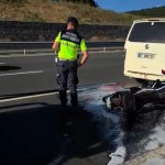 Motosiklet sürücüsü ağır yaralandı!