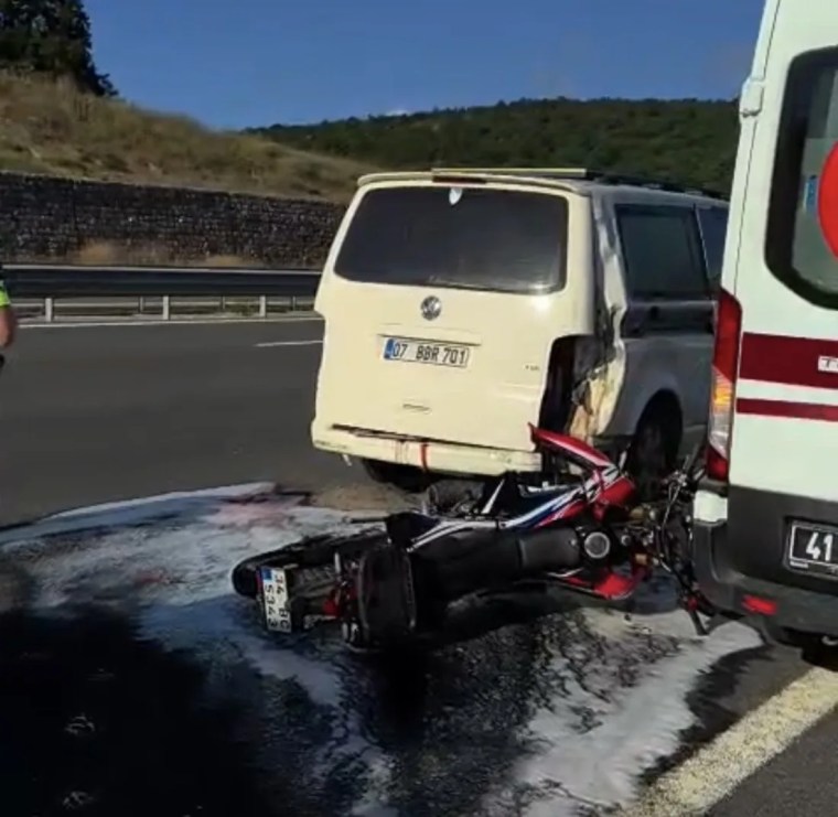 Motosiklet sürücüsü yaşam savaşını kaybetti!