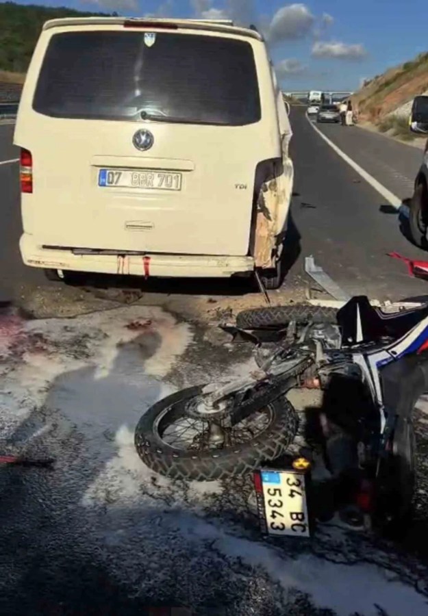 Motosiklet sürücüsü yaşam savaşını kaybetti!