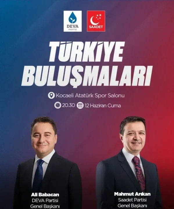 Ali Babacan ve Mahmut Arıkan Kocaeli’ye geliyor