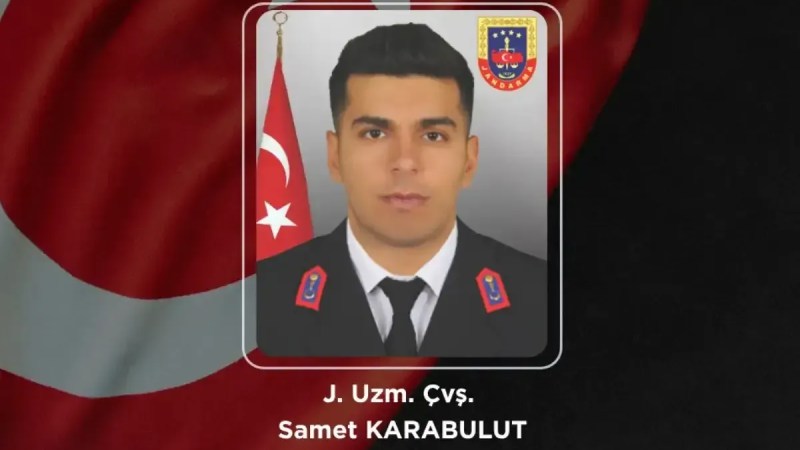 Jandarma Uzman Çavuş Samet Karabulut şehit oldu