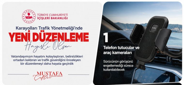 Trafik Yönetmeliği’nde yeni dönem: Araç içi aksesuarlarla ilgili düzenleme yapıldı