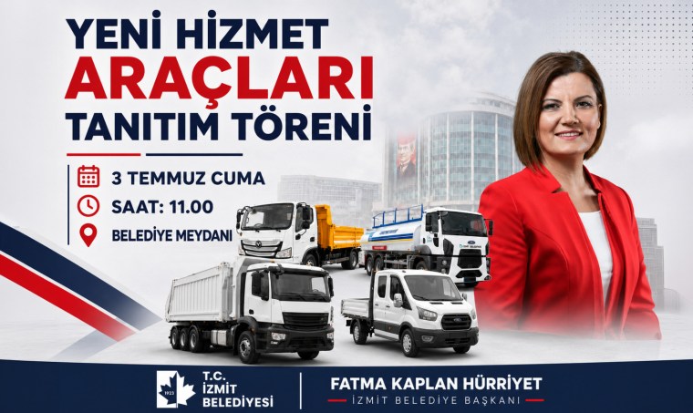 İzmit Belediyesi yeni hizmet araçlarını tanıtacak