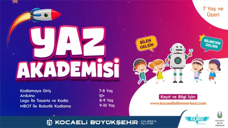 Kocaeli Bilim Merkezi’nde Yaz Akademisi Başlıyor