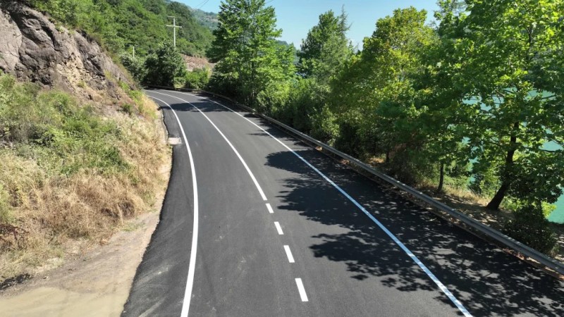 Yuvacık Barajı yolu yenilendi
