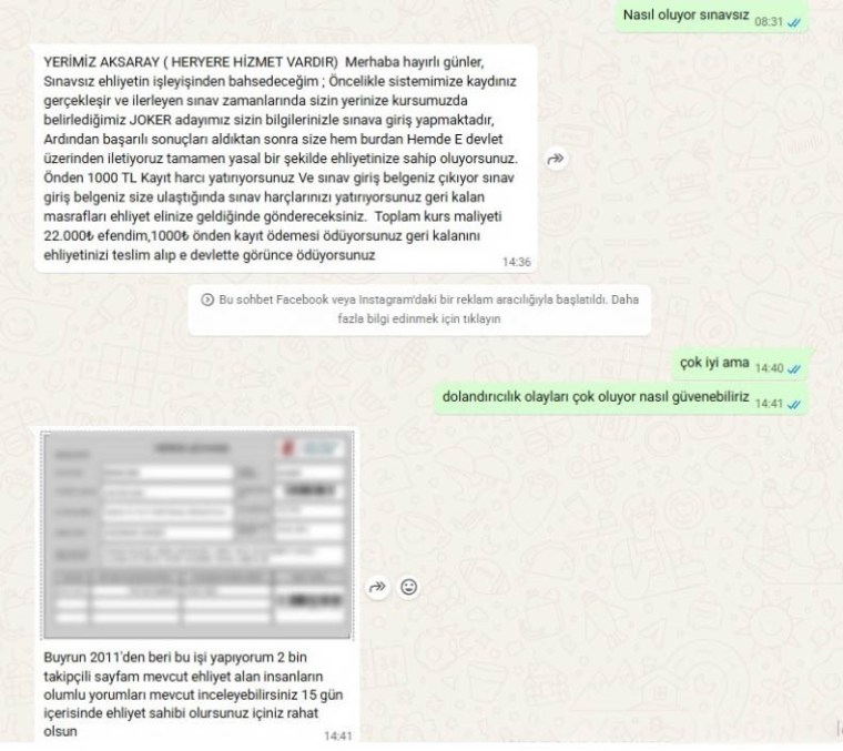 ‘Sınavsız ehliyet’ vaadiyle dolandırıcılık tuzağı!