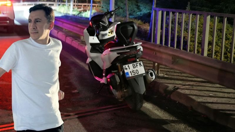 Motosiklet sürücüsü kurtarılamadı!