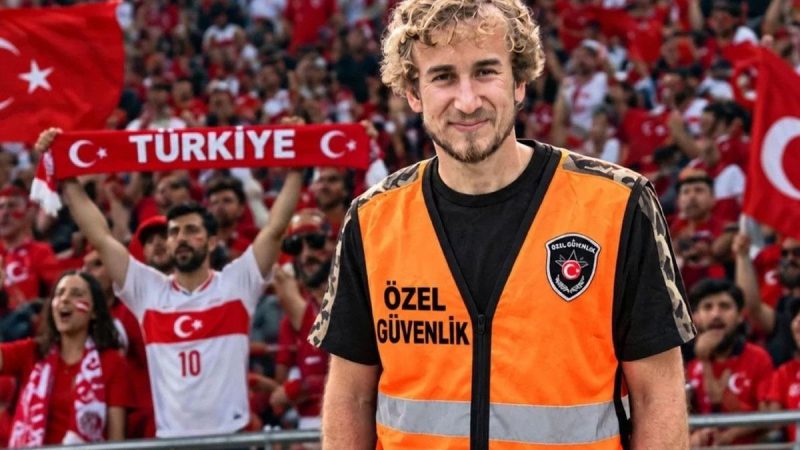 Kocaelispor’un eski futbolcusu bu kez güvenlik görevlisi olarak sahadaydı!