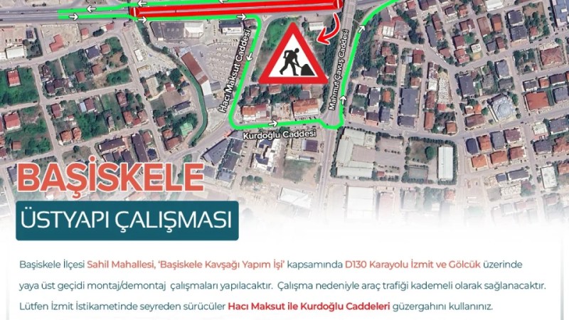 Başiskele Kavşağı’nda trafik kontrollü sağlanacak