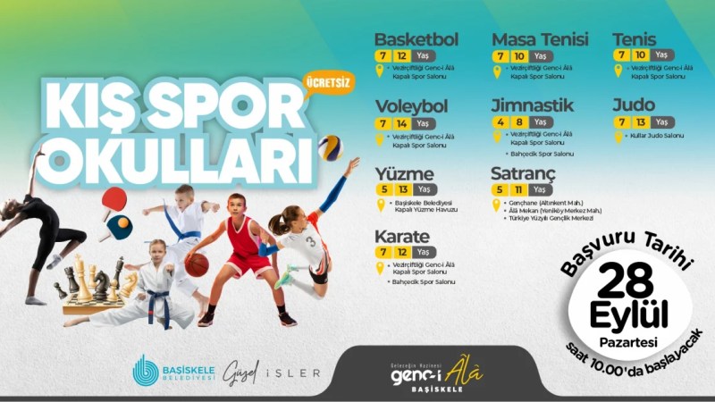 Başiskele’de Kış Spor Okulları’na Başvurular Başladı!
