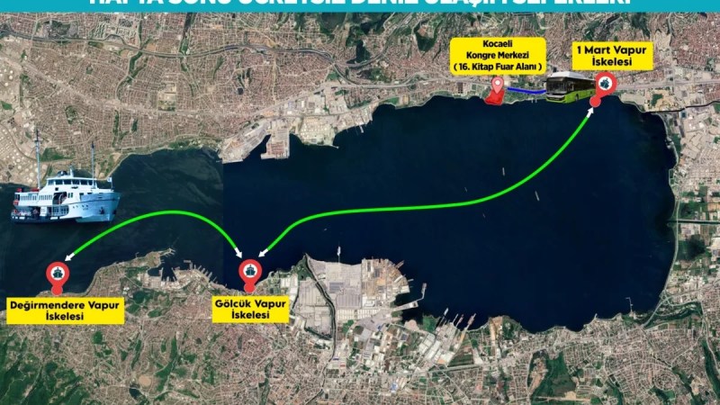 Kitapseverlere denizden fuara konforlu ulaşım