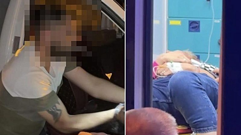 Hareket halindeki kamyonetten atladı! Eşinin tepkisi şaşkına çevirdi