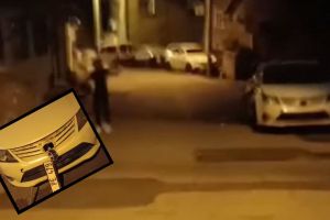 “Yapma” diye uyardılar, dinlemedi! Otomobili böyle parçaladı