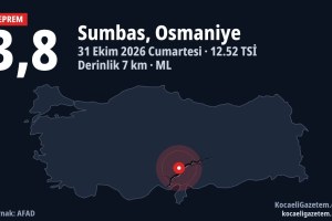 Osmaniye’de 3,8 büyüklüğünde deprem