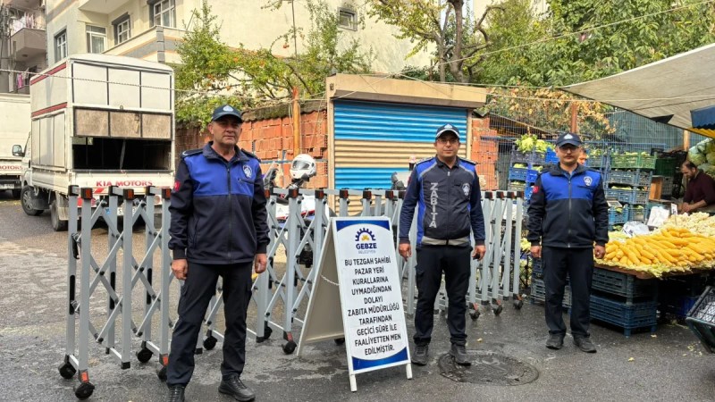 Arapçeşme pazarında bir tezgaha men cezası!