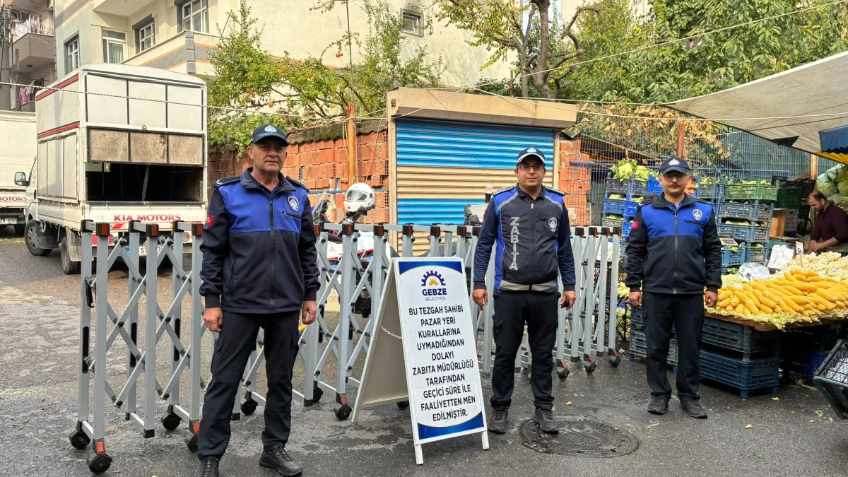 Arapçeşme pazarında bir tezgaha men cezası!