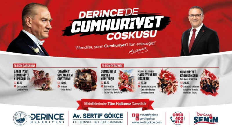Derince iki gün sürecek kutlamalara hazır