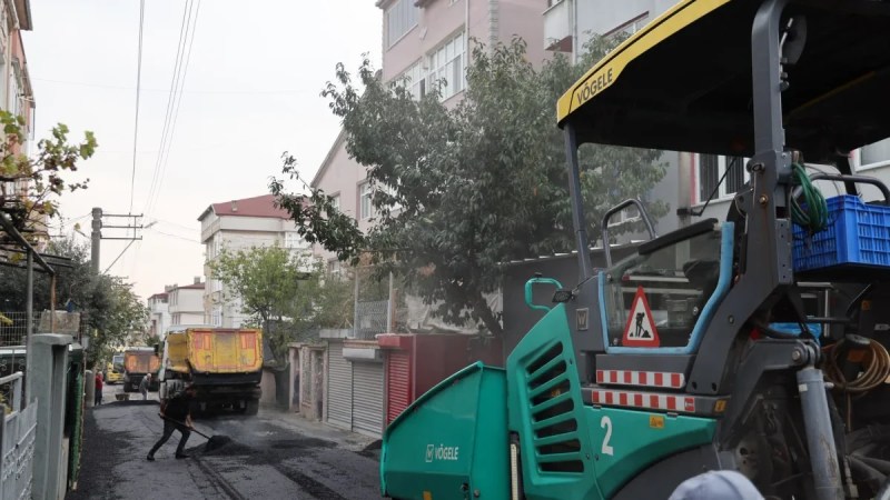 Gebze sokaklarında asfalt serimi tamamlandı
