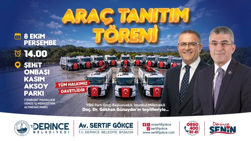 Gökhan Günaydın, Derince’nin Araç Tanıtımına Katılacak