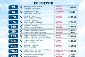 Kocaeli’de KPSS adaylarına özel ek seferler
