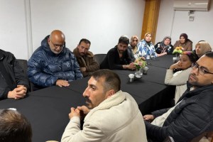 Tahliye edilen aileleri Başkan Sezer ziyaret etti