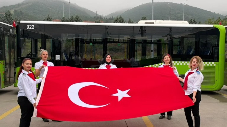 UlaşımPark otobüsleriyle 103 koreografisi yapıldı