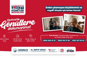 Yaşlı ve engellilere evde berber desteği