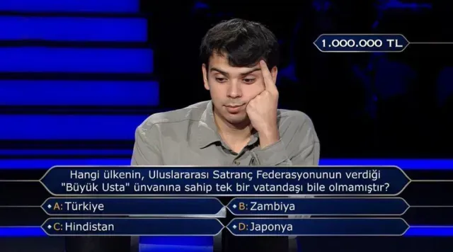 1 milyon TL’lik soruda elendi! Doğru cevap bakın ne çıktı